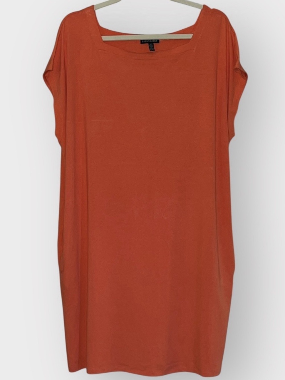 Eileen Fisher short sleeve guava shape dress XL